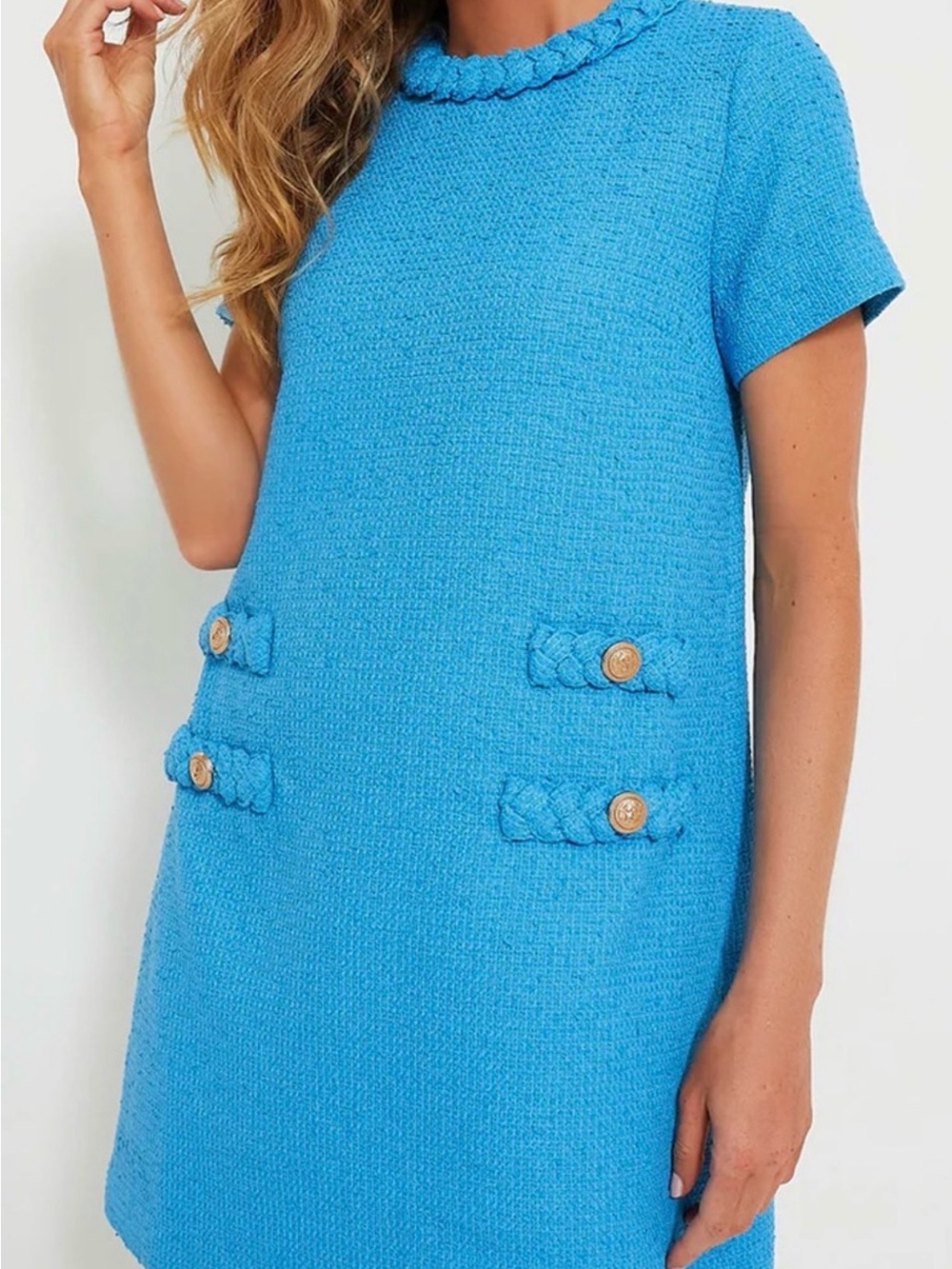 Tuckernuck Tweed Jackie Dress in Vibrant Blue